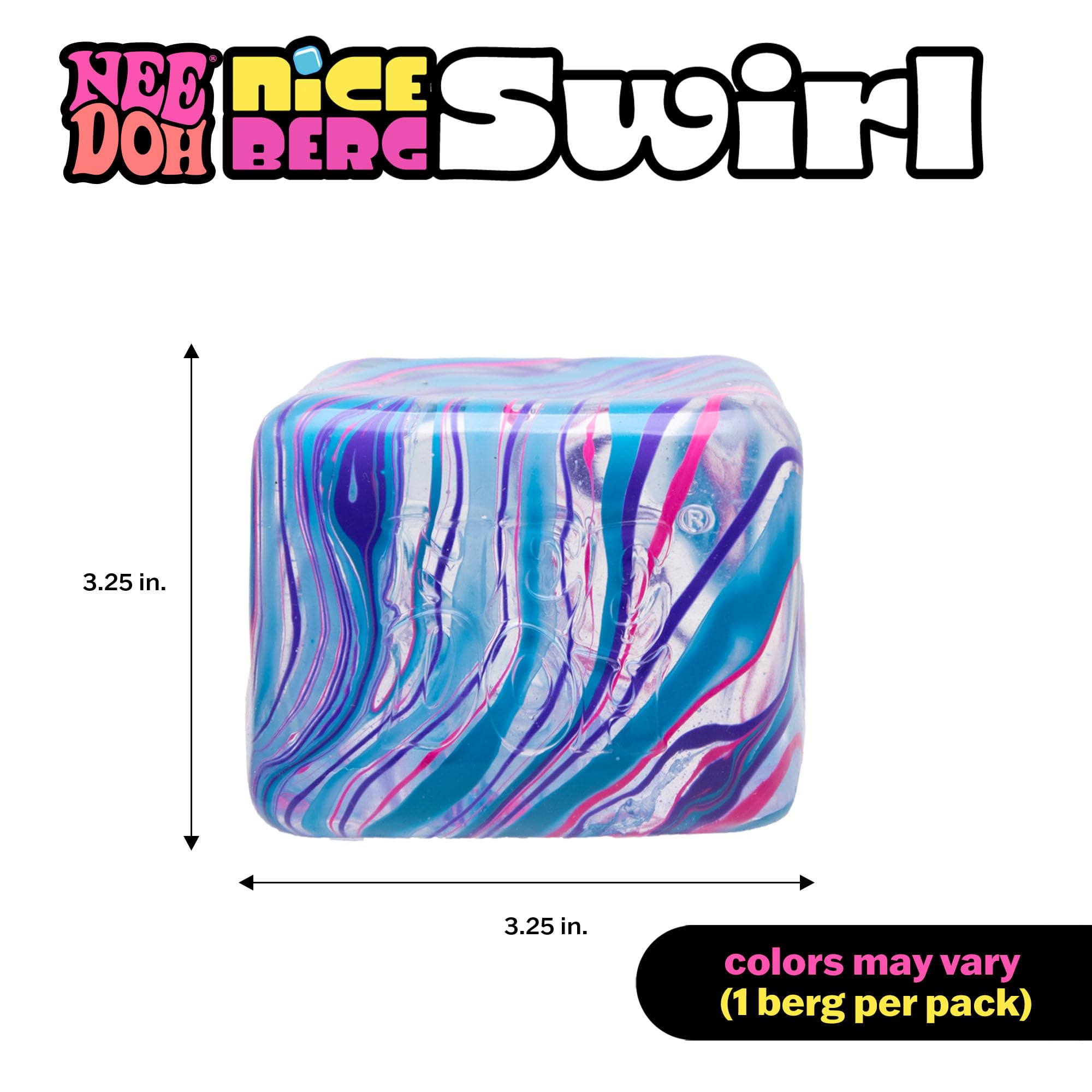 Schylling NeeDoh Swirl Nice Berg - Jumbo Squishy Squeezy Fun